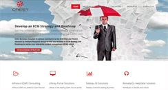 Desktop Screenshot of crestsolution.com