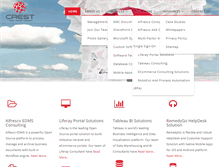 Tablet Screenshot of crestsolution.com